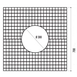 Grille d'arbre Religa 700 x 700 mm