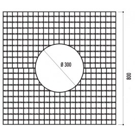 Grille d'arbre Religa 800 x 800 mm