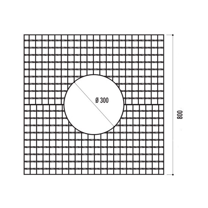 Grille d'arbre Religa 800 x 800 mm