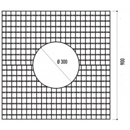 Grille d'arbre Religa 900 x 900 mm