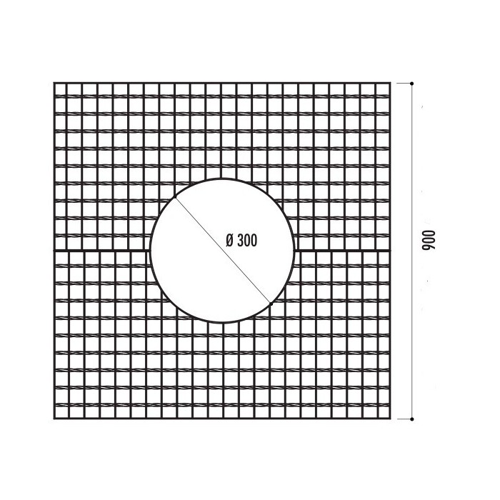 Grille d'arbre Religa 900 x 900 mm