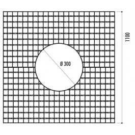 Grille d'arbre Religa 1100 x 1100mm