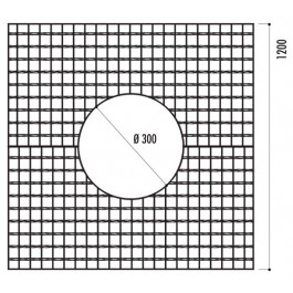 Grille d'arbre Religa 1200x 1200 mm