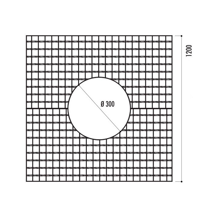 Grille d'arbre Religa 1200x 1200 mm