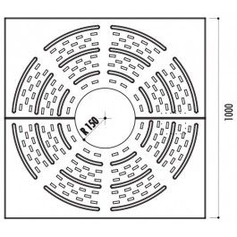 Grille d'arbre Niu 1000 x 1000 mm