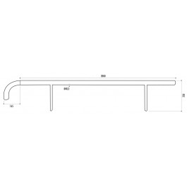 Chasse roues galvanisé Ø 50 mm - Longueur 200 cm