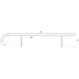 Chasse roues galvanisé Ø 60 mm - Longueur 150 cm