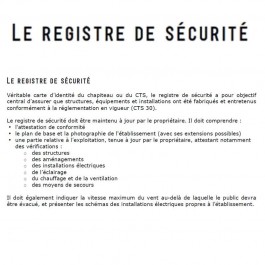 Registre de sécurité Garden Alu 9 m²