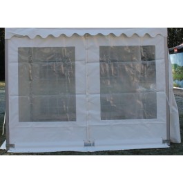 Rideau fenêtre cristal largeur 3 m x hauteur 2,2 m pour tente Garden 9m²