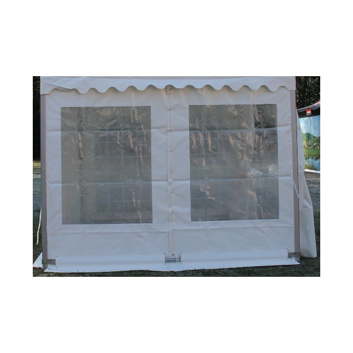 Rideau fenêtre cristal largeur 3 m x hauteur 2,2 m pour tente Garden 9m²