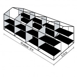 Tente de couchage 16 lits ESTEREL 16