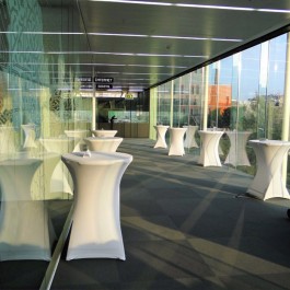 Mange debout pliant 80 cm gris foncé, plastique, résistante, solide, polyéthylène HDPE, pur recyclable, table 2 personnes