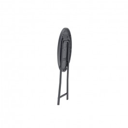 Mange debout pliant 80 cm gris foncé, plastique, résistante, solide, polyéthylène HDPE, pur recyclable, table 2 personnes