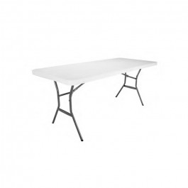 Tables pliantes, gris anthracite 183x76cm, plastique, résistante, solide, polyéthylène HDPE pur, recyclable, table 6 personnes