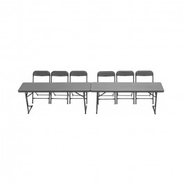 Table polyéthylène M183 New Classic 183 x 46 x 75 cm - ZOWN-Maxchief bureaux