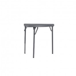 Table Corner pliante 75 cm gris foncé, plastique, résistante, solide, polyéthylène HDPE, pur recyclable, table 1 personnes