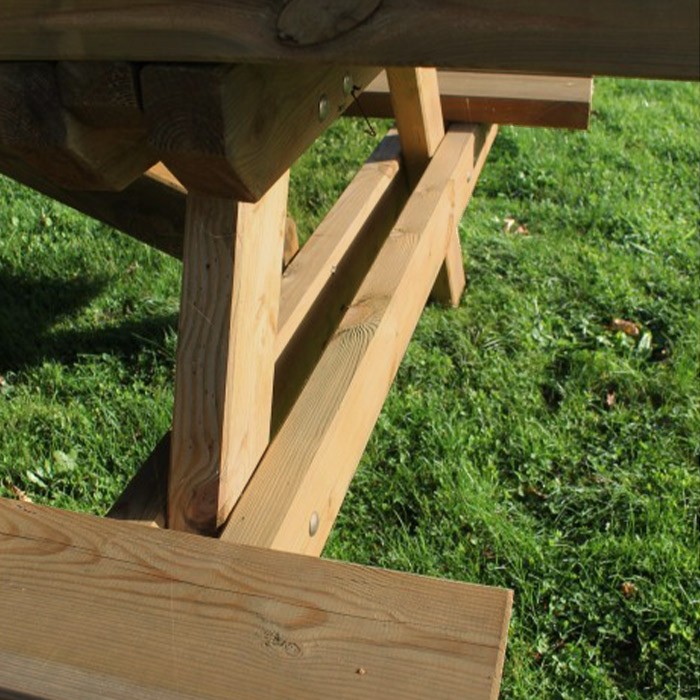 Table pique-nique robuste pour collectivité, Table pique-nique en bois
