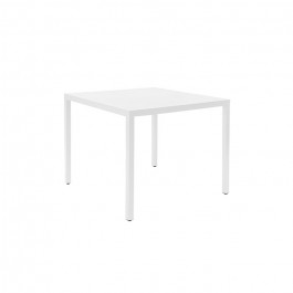Table Barcino 90x90 cm designed by Joan Gaspar blanc
