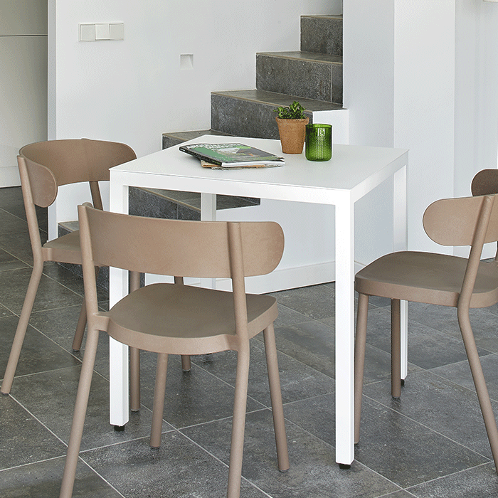 Table Barcino 90x90 cm designed by Joan Gaspar