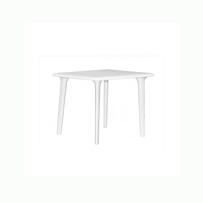 Table New Dessa 90x90cm designed by Josep Lluscà blanche