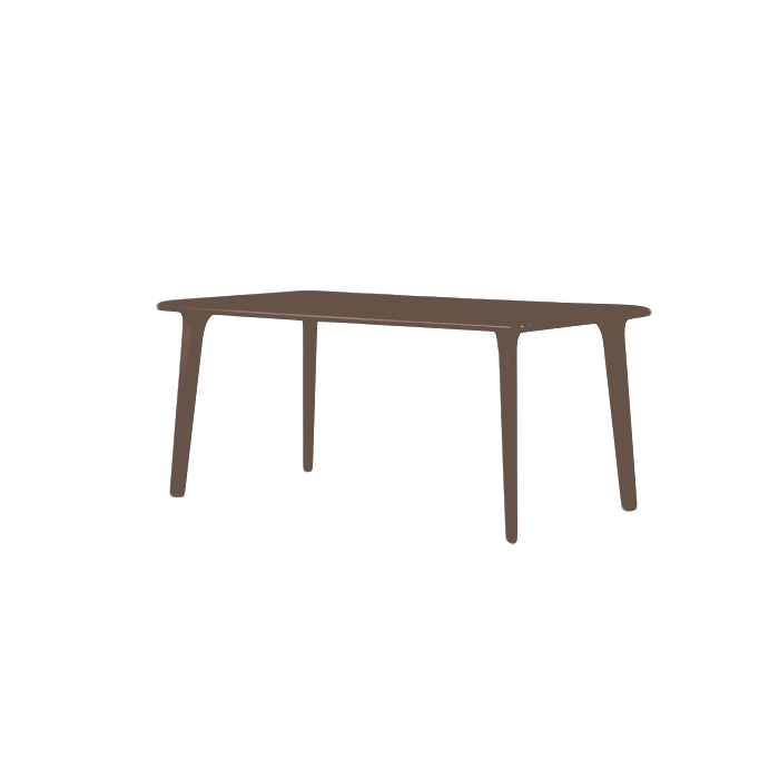 Table New Dessa 160x90cm chocolat