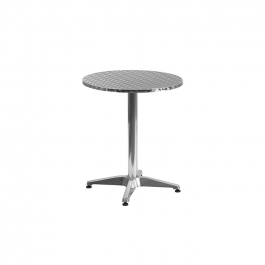 Table haute aluminium - Guéridon diam 60 cm