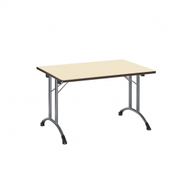 Table Alsace mélaminé 120x80cm beige