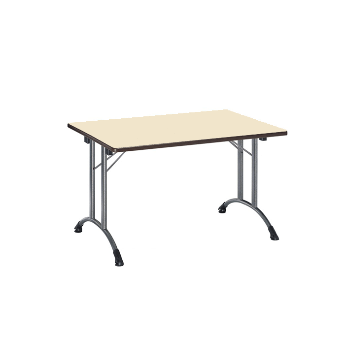 Table Alsace mélaminé 160x80cm beige Table Alsace mélaminé 160x80cm beige