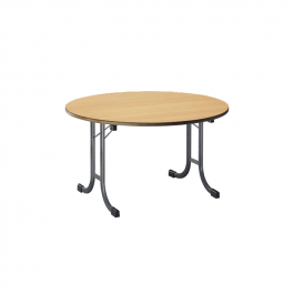 Table Vendée mélaminé ronde ⌀150cm hêtre