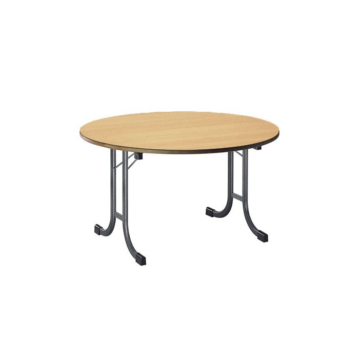 Table Vendée mélaminé ronde ⌀150cm hêtre