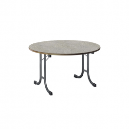 Table Vendée mélaminé ronde ⌀150cm gris