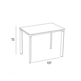 Table Meet 120x80cm - Ezpeleta dimensions