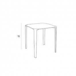 Table One carrée 70x70cm - Ezpeleta FAP collectivités