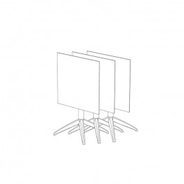 Table pliante Quatro fold 70x70cm - Ezpeleta empilable
