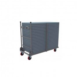 Chariot de transport pour tables rectangulaires 120x60cm - ZOWN-Maxchief