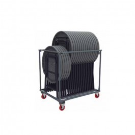 Chariot de transport pour mange debout - ZOWN-Maxchief .En acier peint gris. , résistante. Poids : 23,4kg