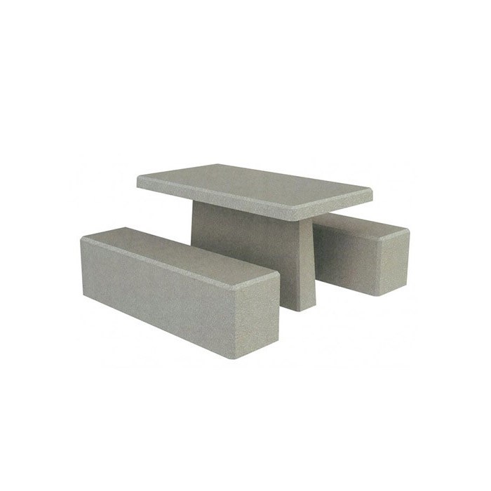 Table urbaine pique nique Triton gris sablé Table urbaine pique nique Triton gris sablé