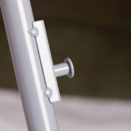 chaises pliantes Auteuil accrochables M2 + chariot de stockage, gris, plastique, solide, polyéthylène HDPE pur, recyclable
