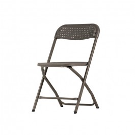 Chaise pliante Big Alex, polyéthylène - ZOWN-Maxchief , gris, plastique, solide, polyéthylène HDPE pur, recyclable