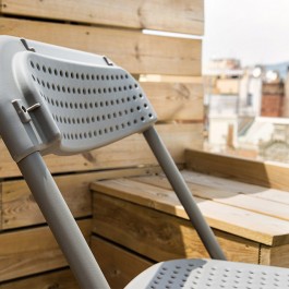 Lot de 50 chaises pliantes Big Alex + chariot de stockage - ZOWN-Maxchief