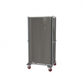 Lot de 50 chaises pliantes Big Alex + chariot de stockage - ZOWN-Maxchief