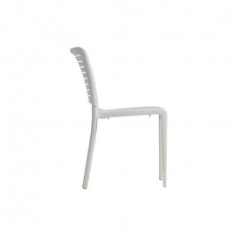 Chaise empilable Park blanche - profil