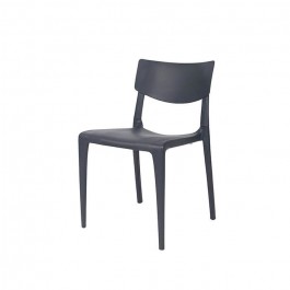 Chaise empilable Town anthracite - face