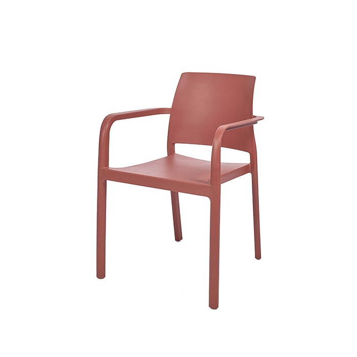 Fauteuil empilable Dock brick - face Fauteuil empilable Dock brick - face