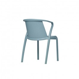 Fauteuil empilable Fado bleu - dos