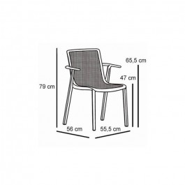 Fauteuil Beekat dimensions