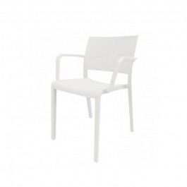 Fauteuil empilable New Fiona Blanc