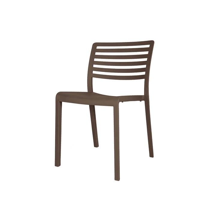 Chaise empilable Lama chocolat Chaise empilable Lama chocolat