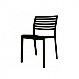 chaise empilable Lama noire