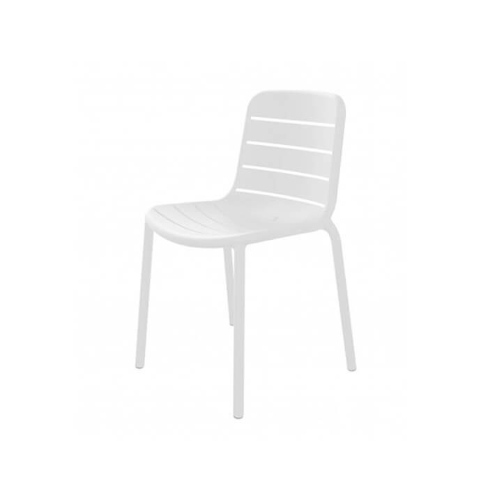 Chaise empilable blanche